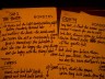 lyric cheat sheets