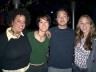 the trio and Kyler at Club Cafe